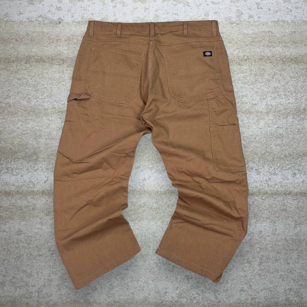 Vintage Y2K Dickies Carpenter Pants 38x30 Regular Straight Leg Fit Tan Cotton